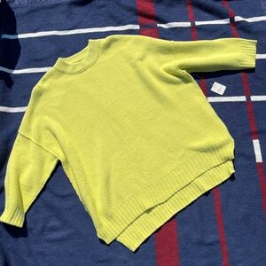 Free people bright long sleeve bright colored sweater dress OVERSIZED NWT